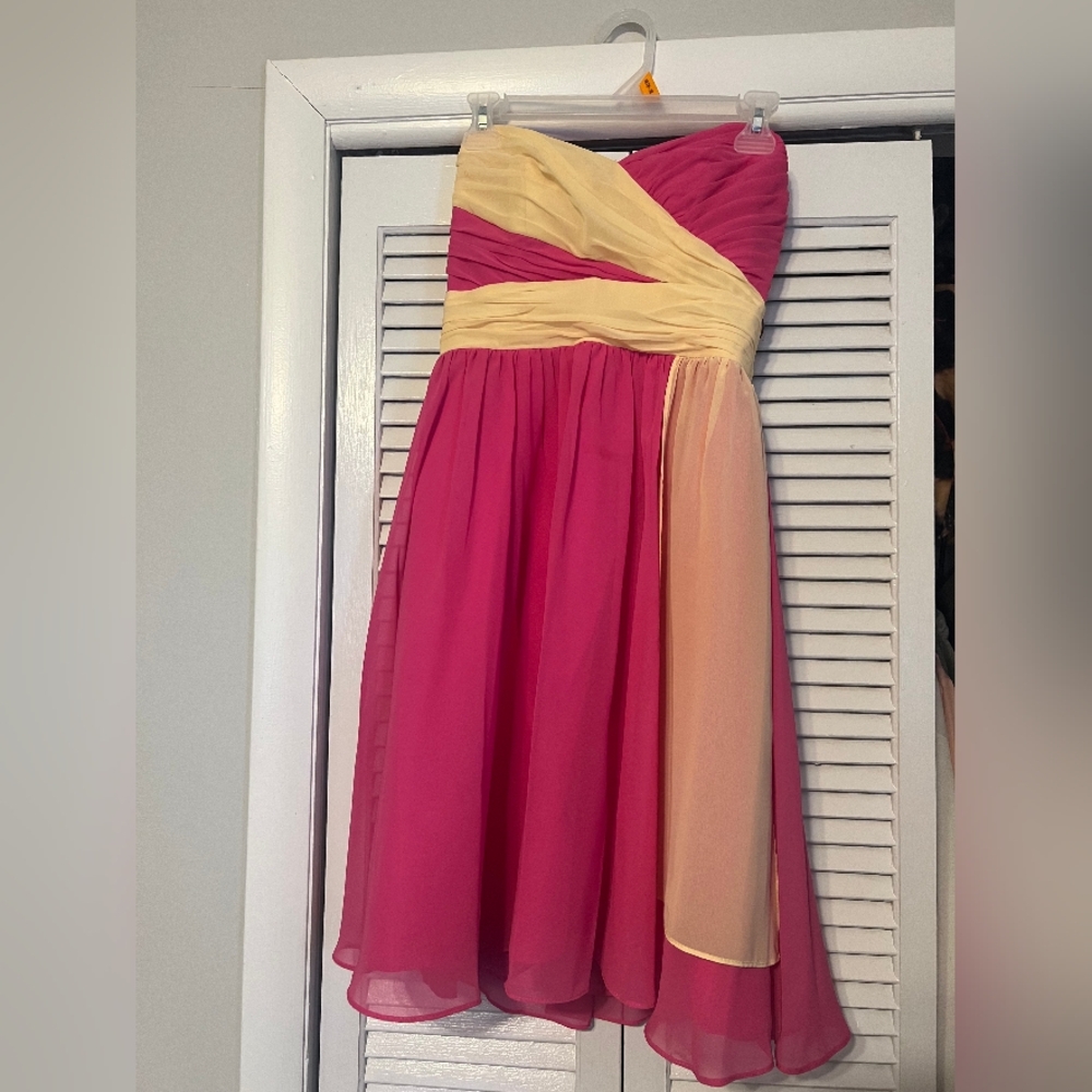 Alfred Angelo Fuchsia Strapless Dress